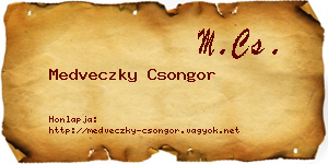 Medveczky Csongor névjegykártya